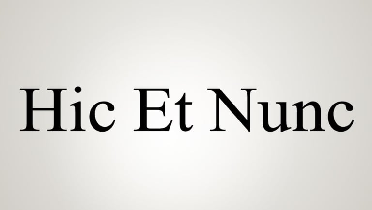 On the Early Days of Hic Et Nunc